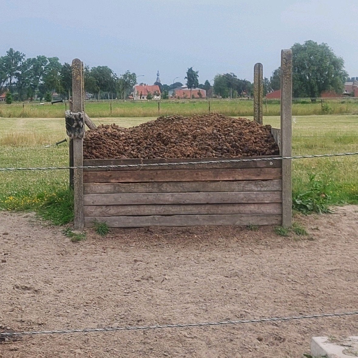 gratis paardenmest, Ophalen