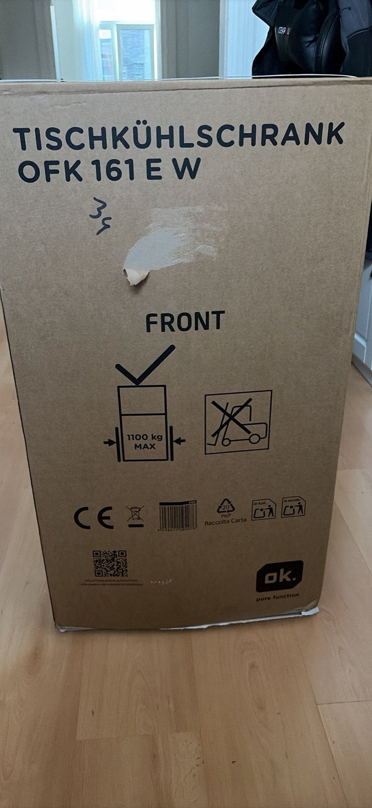 Petit frigo, Electroménager, Neuf, Avec compartiment congélateur, 85 à 120 cm, Enlèvement