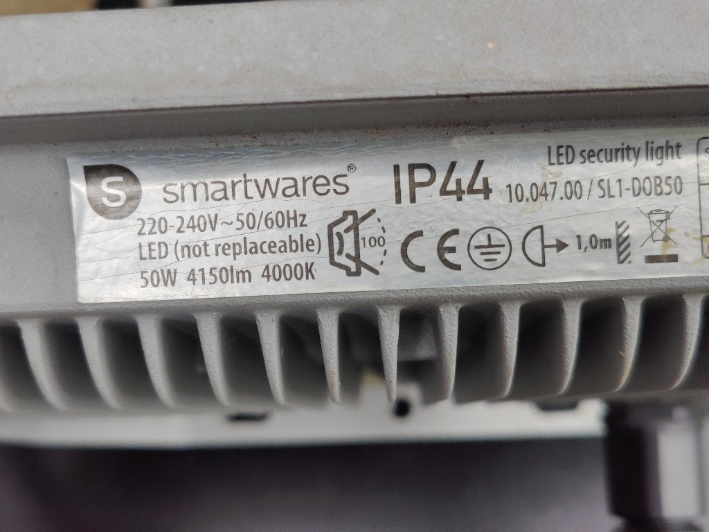 Ip44 floodlight, Ophalen, Gebruikt, 50 tot 200 watt, Lamp met armatuur