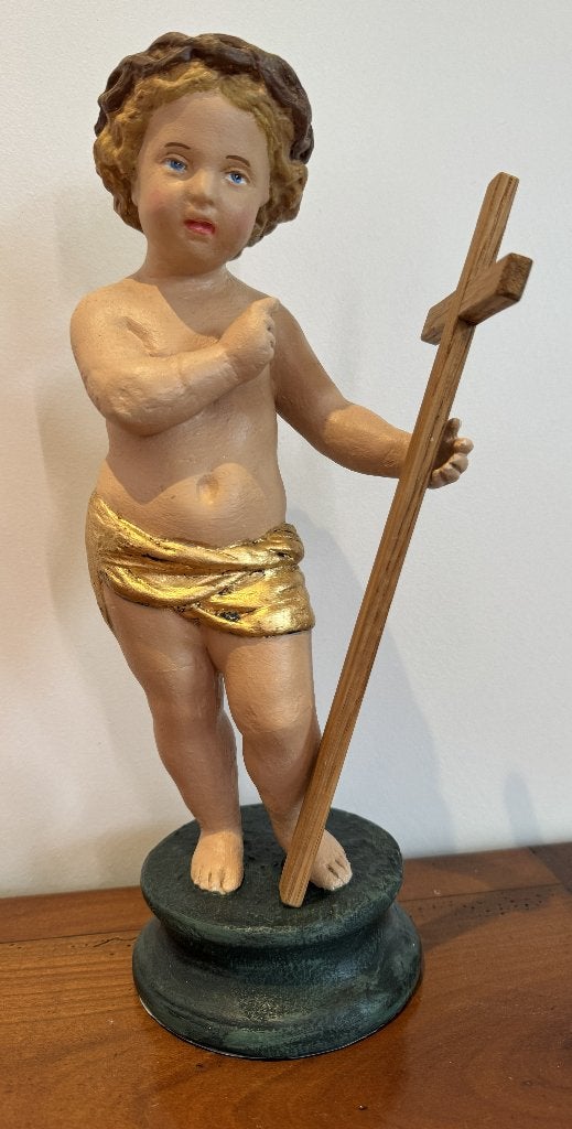 Beeld Kindje Jezus met kruis., Antiek en Kunst, Antiek | Religieuze voorwerpen, Ophalen