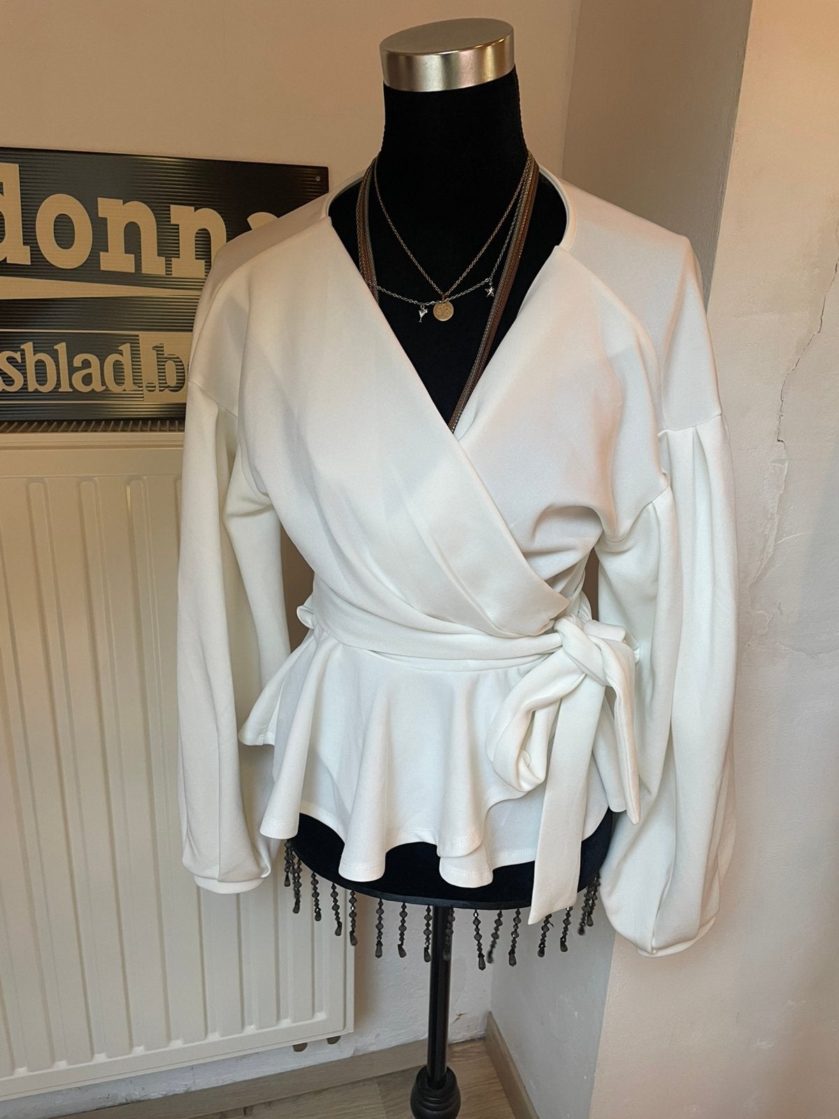 Blouse Shein wit medium nieuw, Kleding | Dames, Ophalen of Verzenden, Nieuw, Maat 38/40 (M), Wit