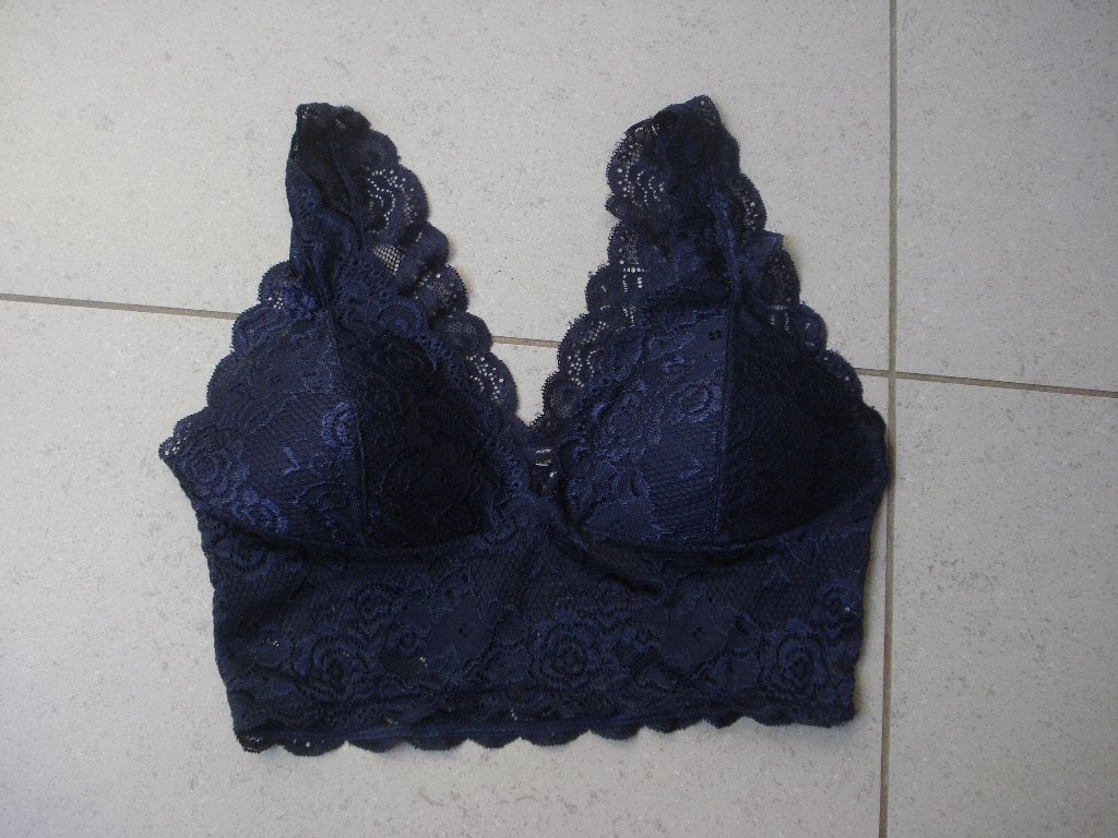 Blauwe beha/top, dames/meisjes. mt M, Kleding | Dames, Ophalen of Verzenden, Blauw, BH