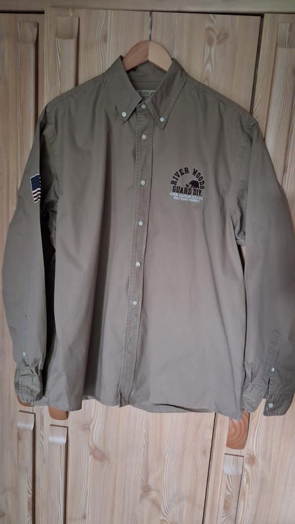 Overhemd River Woods XXL, Kleding | Heren, Grote Maten, Overhemd, Bruin, Nieuw, Ophalen of Verzenden