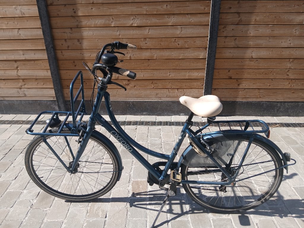 Fiets oxford fleur blauw, Ophalen, Versnellingen, Oxford, Schijfrem