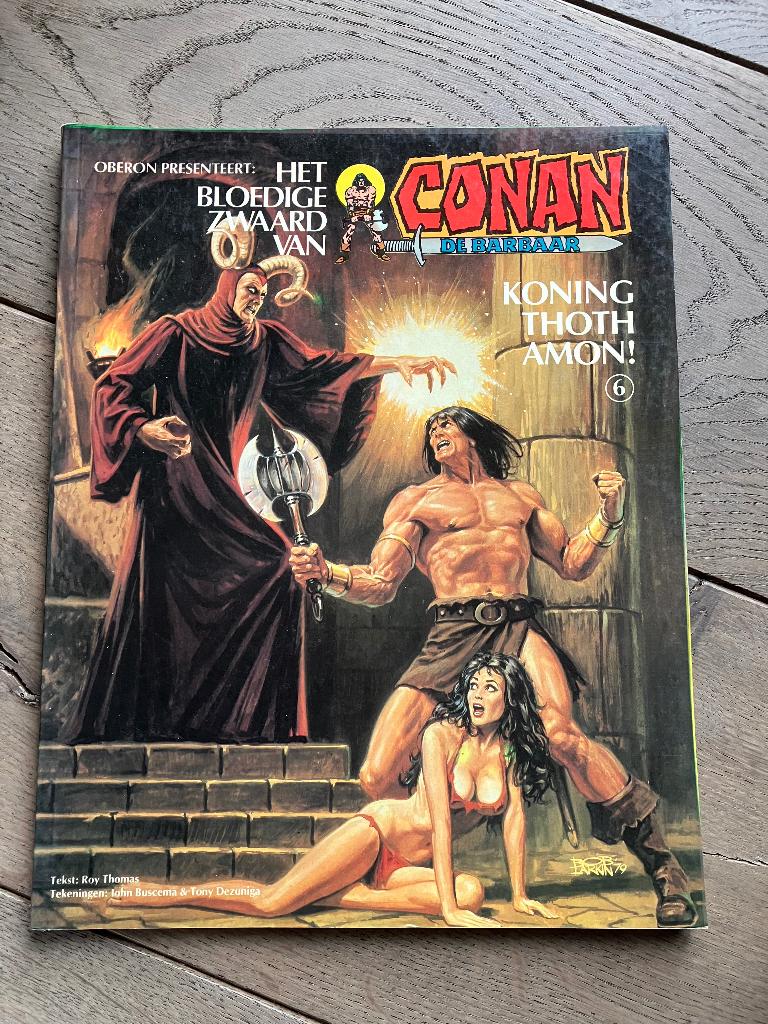 Conan de barbaar - 6 - Koning thoth amon, Boeken, Stripverhalen, Eén stripboek, Ophalen of Verzenden, Gelezen