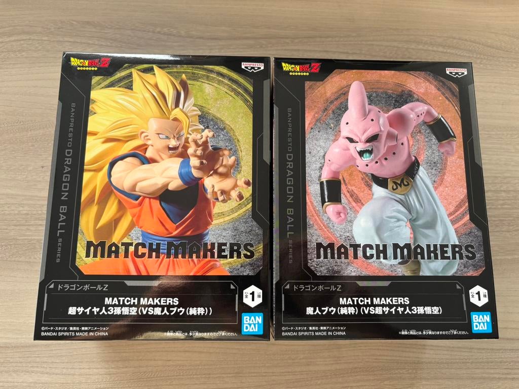 DBZ Match Makers SSJ3 Goku vs Majin Buu Pure Banpresto, Hobby en Vrije tijd, Verzamelkaartspellen | Overige, Zo goed als nieuw