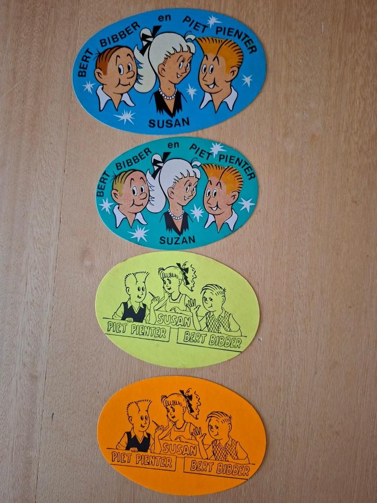 stickers  Piet Pienter en Bert  Bibber, Collections, Autocollants, Enlèvement ou Envoi