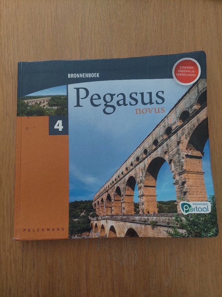 Latijn pegasus novus 4 bronnenboek, Boeken, Pelckmans, Ophalen, Gelezen, Latijn