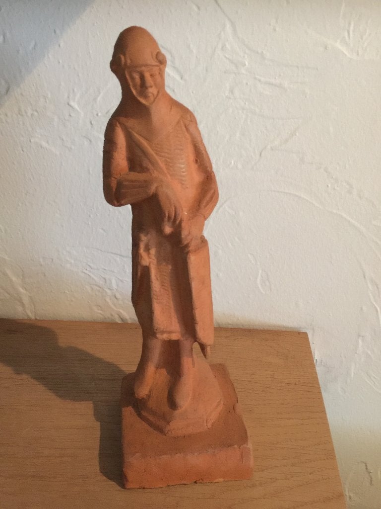 Beeldje aardewerk, Ophalen, 20 - 50 cm, Steen of Keramiek, Beeld