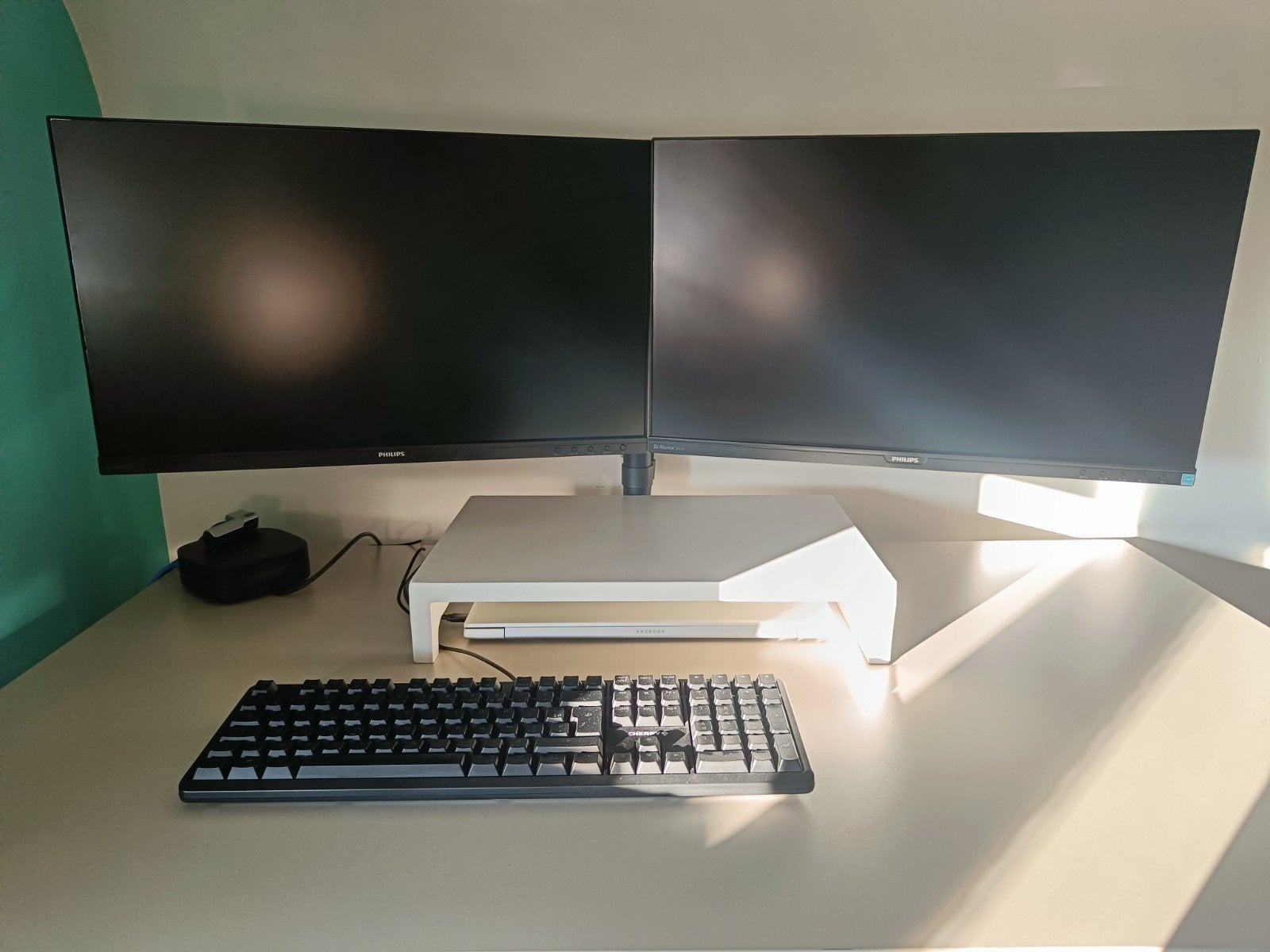Bontec dubbele arm voor 24" monitor MDM002, Enlèvement