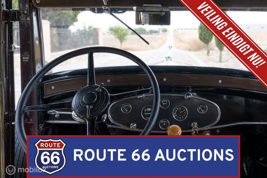 Cadillac LaSalle 345-B | 1931 | Route 66 Auctions, Auto's, Cadillac, Zwart, Bedrijf, Handgeschakeld