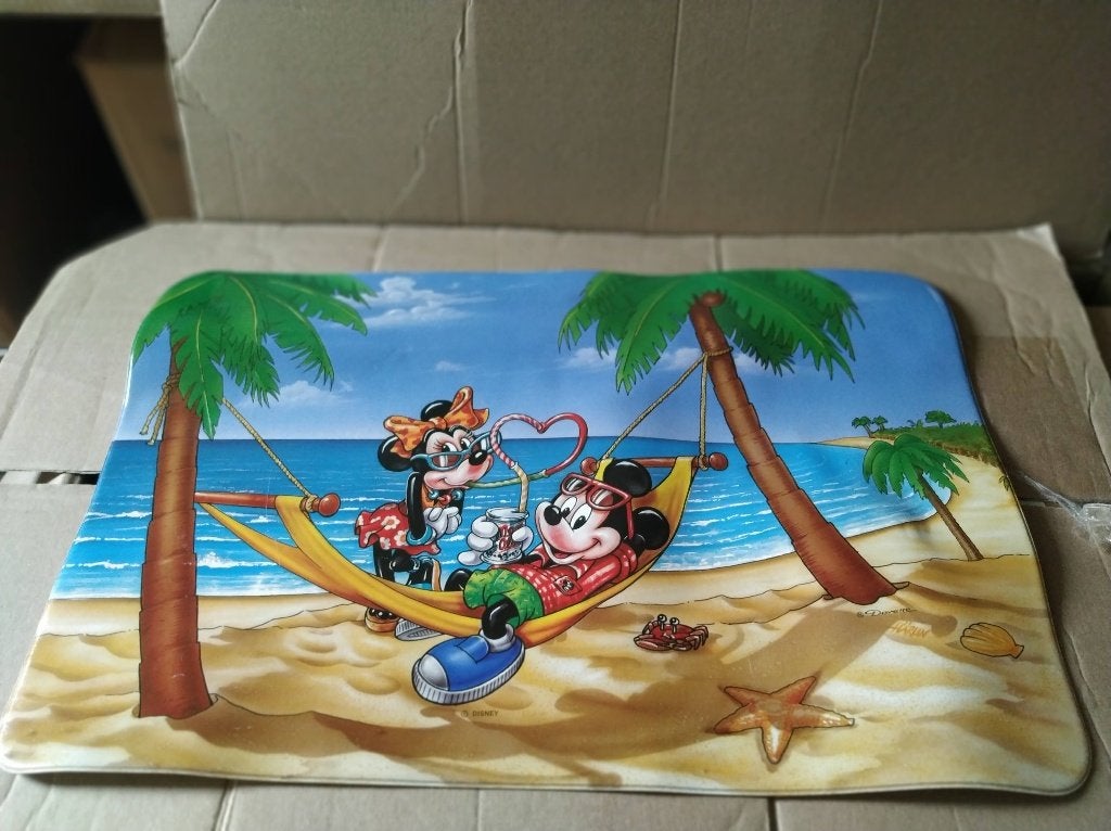 dikke mooie placemat Mickey en Minnie, Ophalen of Verzenden