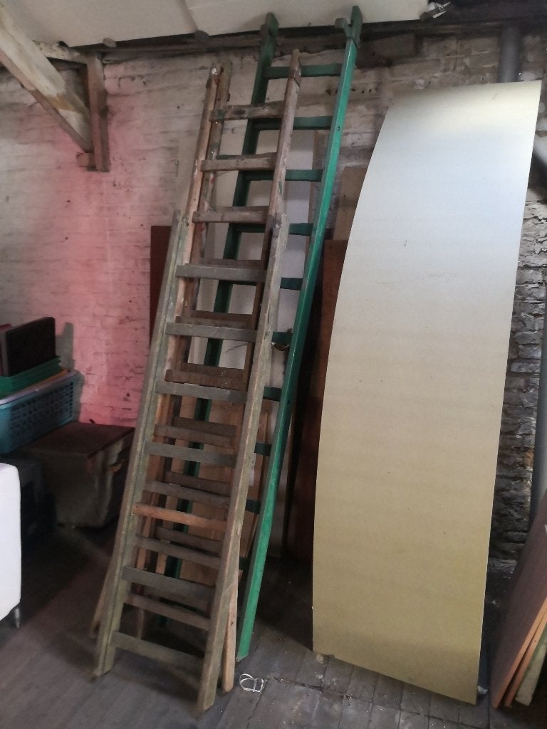 Echelles en bois, Bricolage & Construction, Enlèvement, Utilisé, Échelle, 2 à 4 mètres