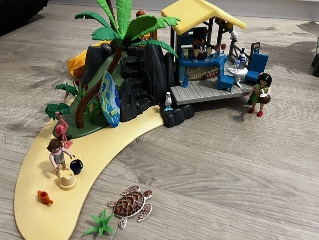 PLAYMOBIL 6979 – VAKANTIE-EILAND MET STRANDBAR, Ophalen, Gebouw, Complete set, Family fun
