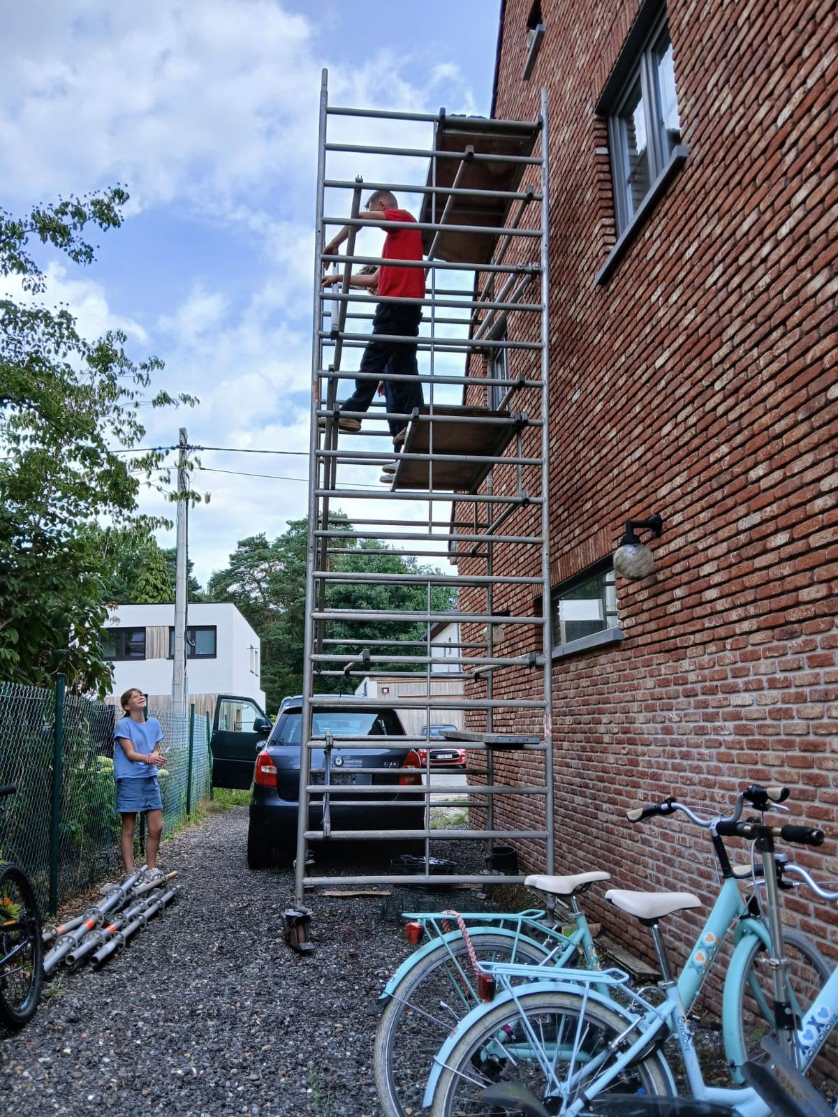aluminium rol stelling stijger, Doe-het-zelf en Bouw, Ophalen