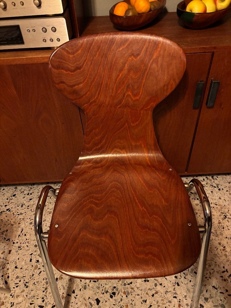 Ensemble de 8 chaises Pagholz vintage, Enlèvement, Bois