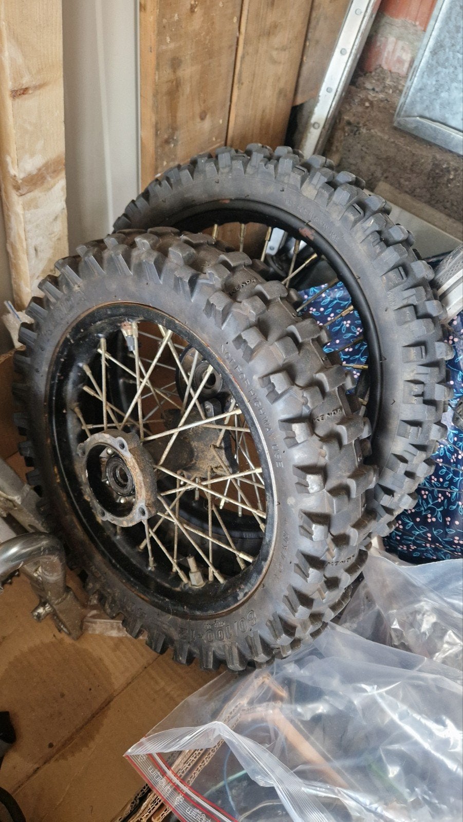 Pitbike velgen set. 14 een 12 inch, Fietsen en Brommers, Minibikes, Midibikes en Pitbikes, Ophalen, Pitbike
