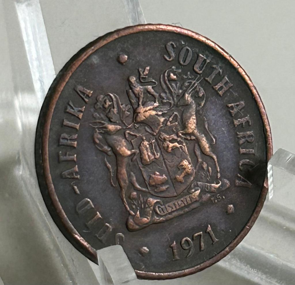 Zuid afrika 1 cent 1971, Postzegels en Munten, Munten | Afrika, Ophalen of Verzenden