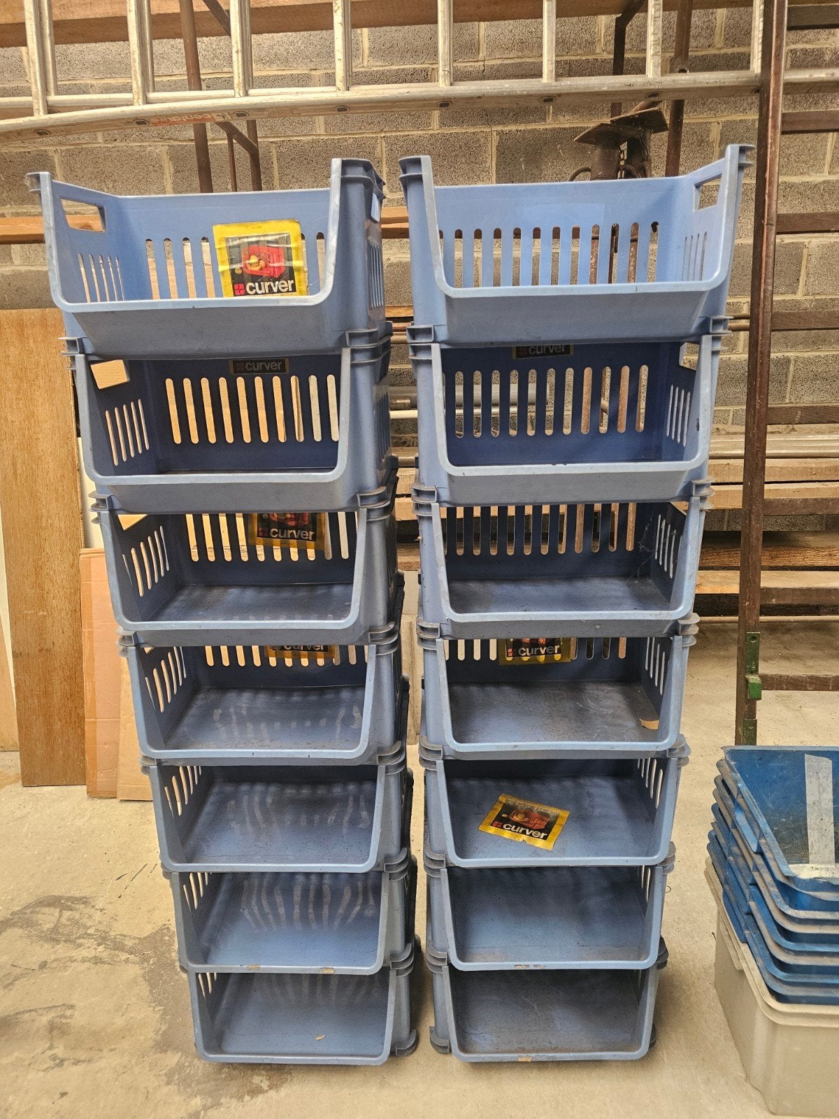 BACS DE RANGEMENT CURVER, Doe-het-zelf en Bouw, Kratten en Dozen, 40 tot 60 cm, Minder dan 35 cm, Minder dan 50 cm, Zo goed als nieuw