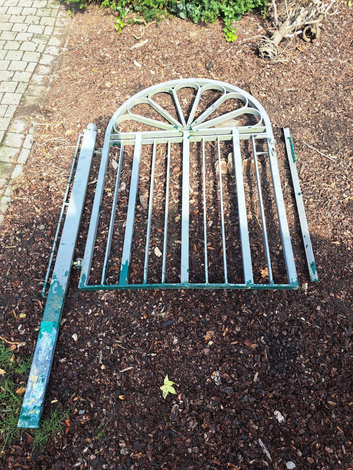 Zware metalen/ijzeren poort. HxB 170x130, Ophalen, Gebruikt, IJzer, Sierhekwerk