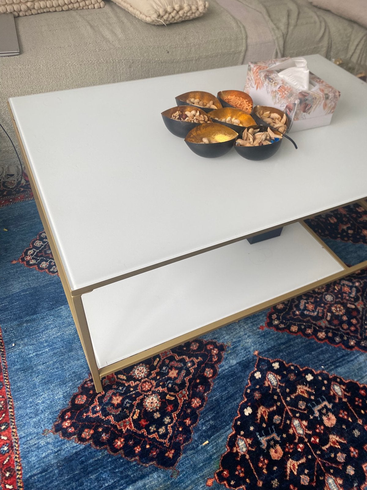 Table basse Maison du monde idéale pour le salon, 100 à 150 cm, Comme neuf, Enlèvement, 50 à 100 cm