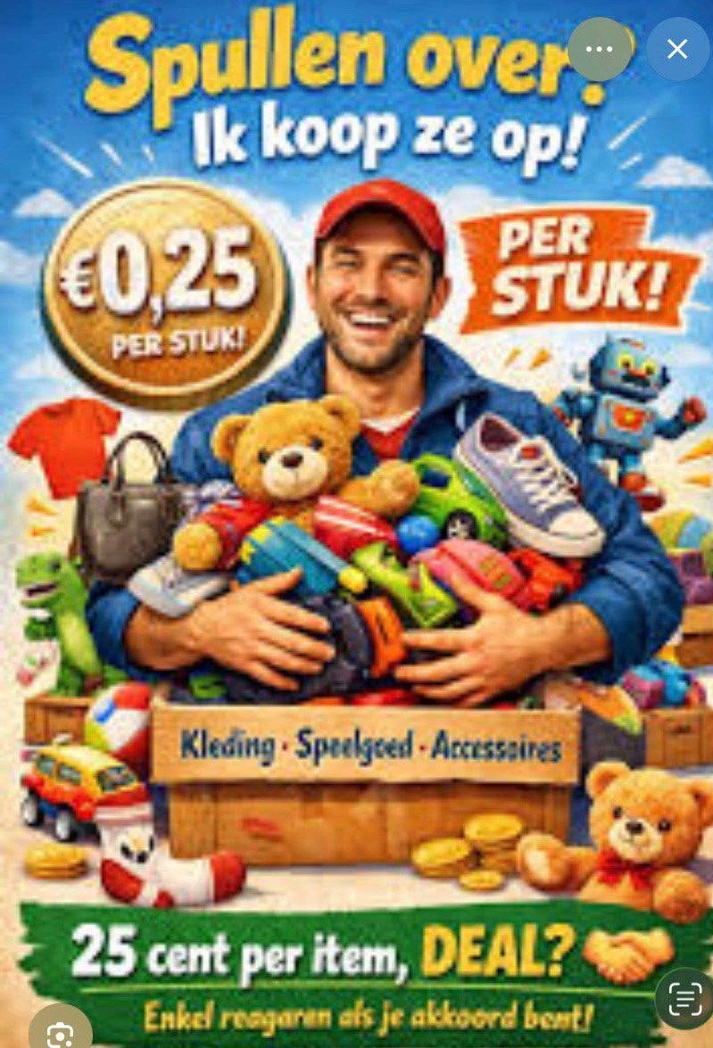 Ik koop voor doorverkoop!, Ophalen, Zo goed als nieuw