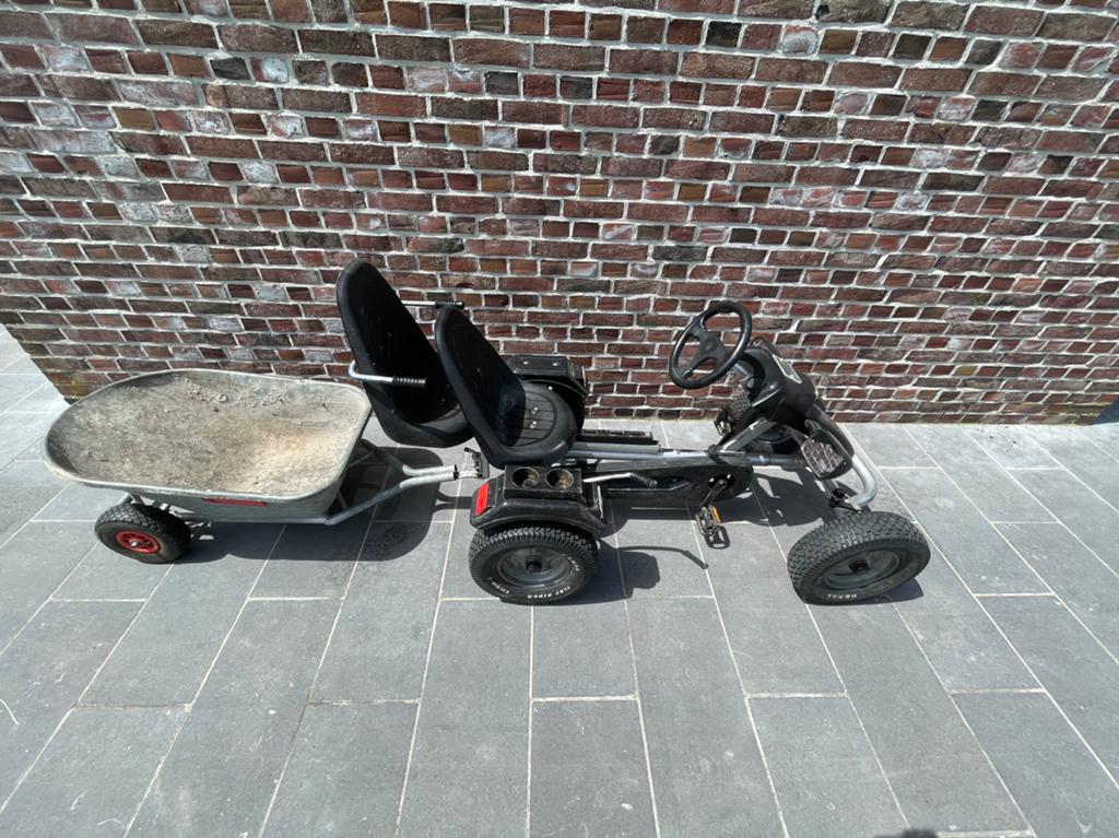 Coquarts avec remorque et plateau, Enfants & Bébés, Jouets | Extérieur | Go-cart & Cuistax, Enlèvement, Comme neuf, Mammoet, Avec chariot ou remorque