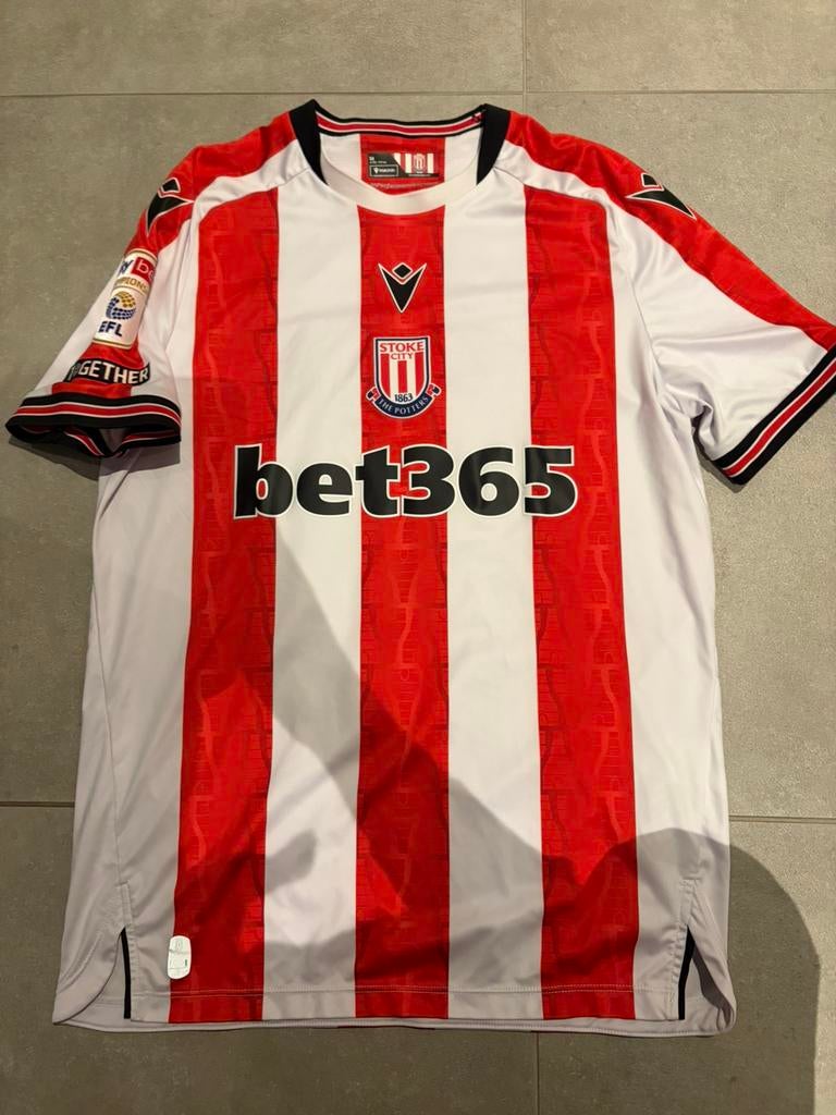 Match worn shirt Stoke City matchworn, Ophalen of Verzenden, Zo goed als nieuw, Shirt