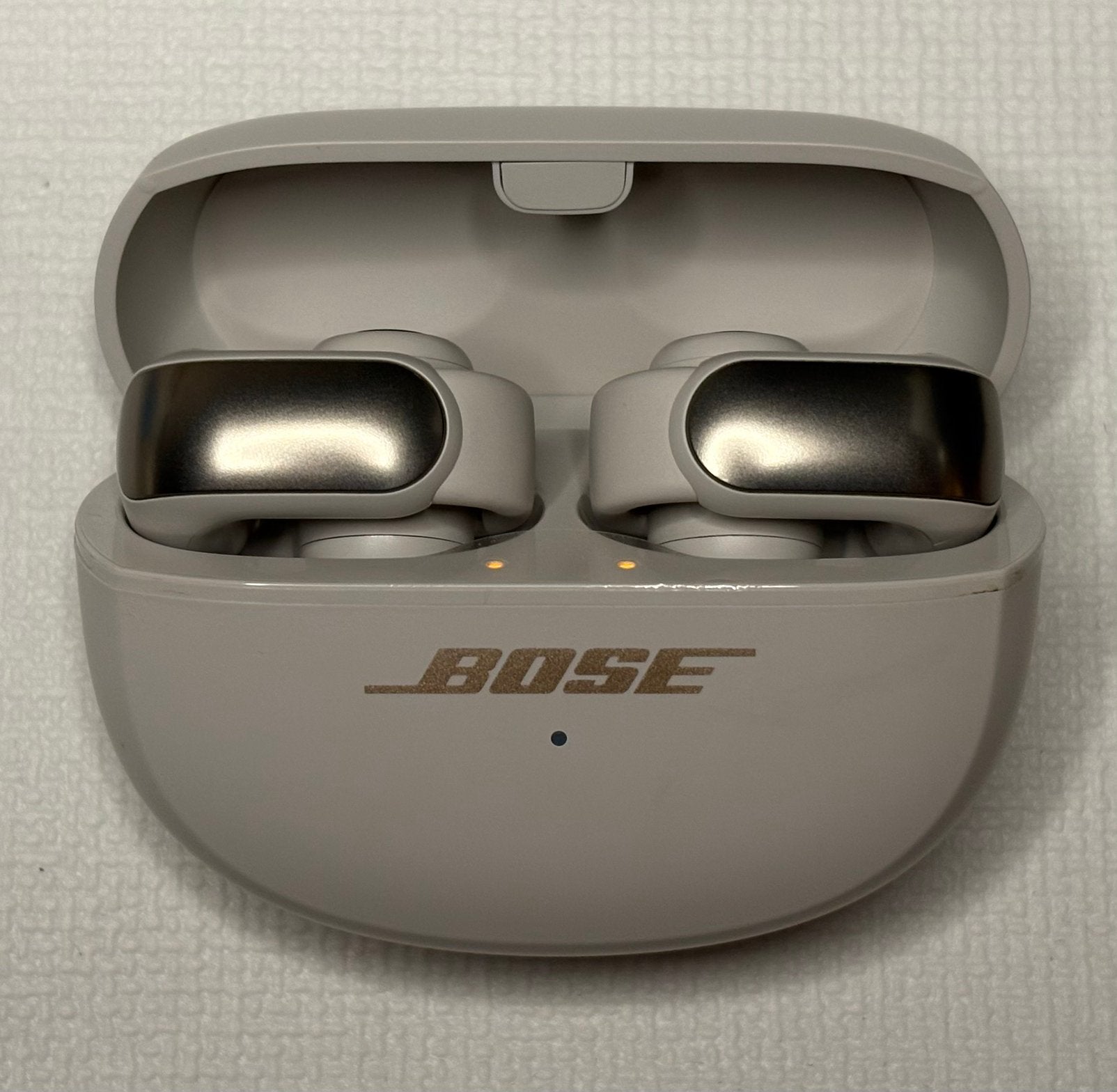 Bose Open Earbuds Ultra, Telecommunicatie, Mobiele telefoons | Oordopjes, Gebruikt, Bose, Ophalen of Verzenden, Grijs