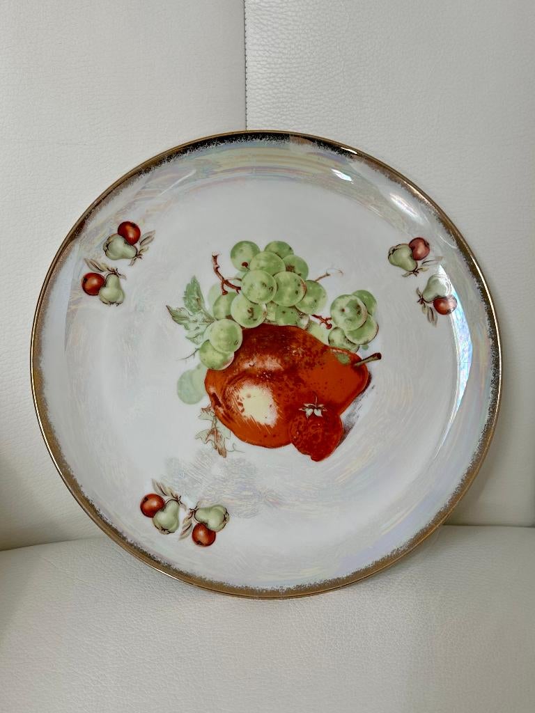 bord - fruitschaal porselein - uitstekende staat, Enlèvement