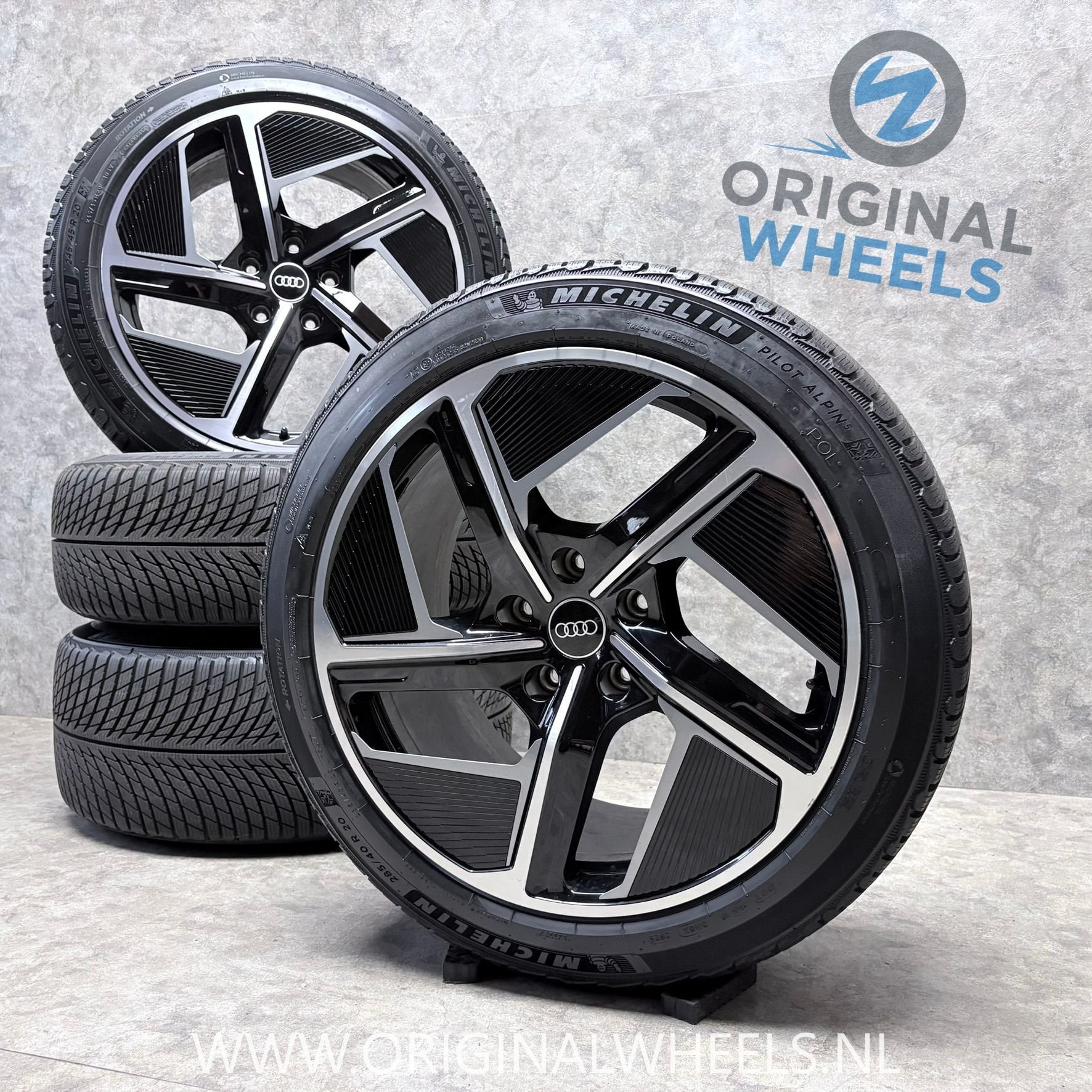 20 inch originele RS velgen + winterbanden Audi E-Tron GT RS, Auto-onderdelen, -, -, Banden en Velgen, 20 inch
