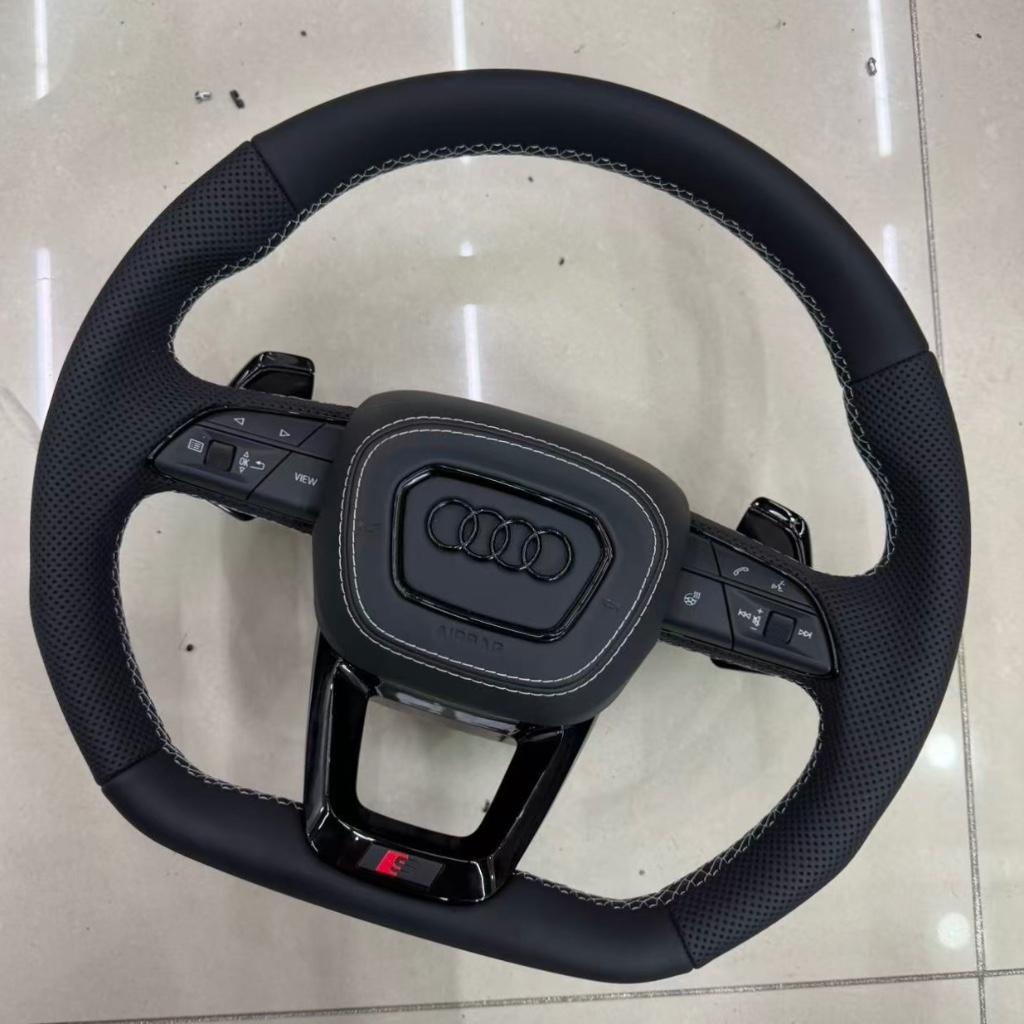 Volant plat en cuir Audi, complètement aplati, upgrade S RS, Enlèvement ou Envoi, Neuf, Audi