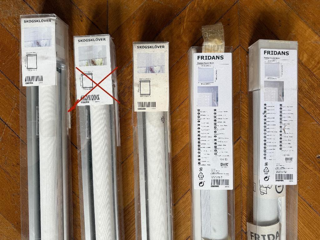 4 witte rolgordijnen ikea, Ophalen of Verzenden, Wit