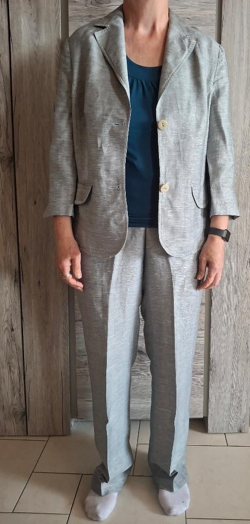 3 delige dames set voor speciale gelegenheden, Kleding | Dames, Ophalen, Zo goed als nieuw, Maat 42/44 (L), Grijs