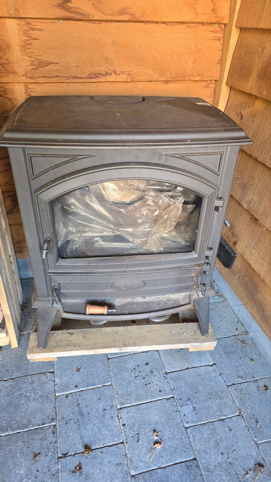 Dovre houtstoof, Huis en Inrichting, Ophalen, Houtkachel, Zo goed als nieuw, Vrijstaand