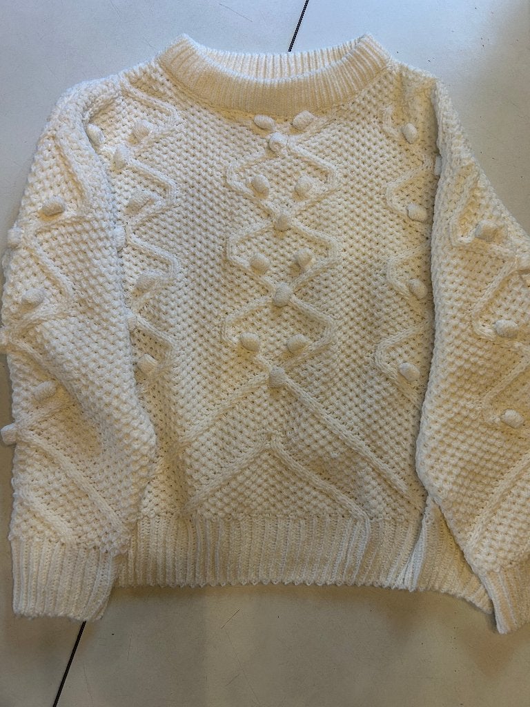 Witte winter TRUI - merk ZARA - maat 152 - meisje, Meisje, Trui of Vest, Ophalen of Verzenden, Zo goed als nieuw