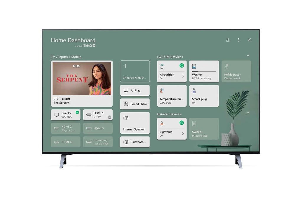 LG 43 inch NanoCell Smart TV, Audio, Tv en Foto, Televisies, Ophalen, 50 Hz, 40 tot 60 cm, 4k (UHD)