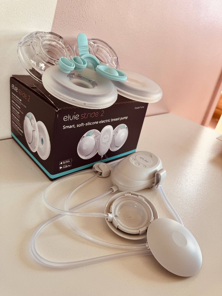 Elvie Stride 2 + koeltas, Kinderen en Baby's, Ophalen, Inclusief tas, Borstkolf, Zo goed als nieuw