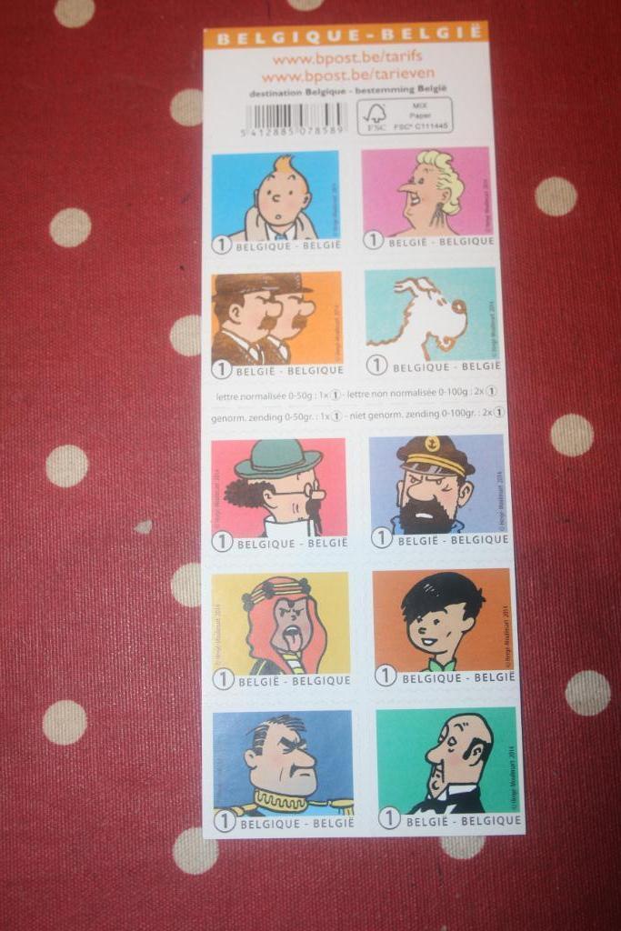 Belgische Duostamps    Stripfiguren           moeilijk te vi, Ophalen of Verzenden, Onbeschreven