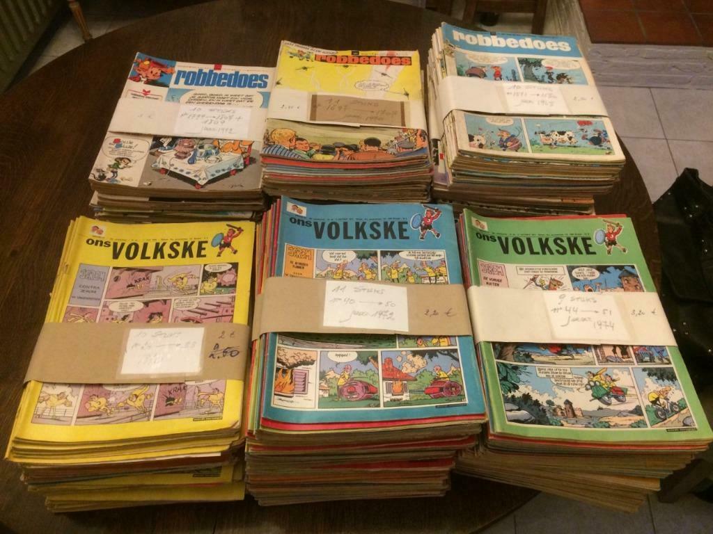 Oude strips Robbedoes en Het Volkske, Ophalen, Gebruikt