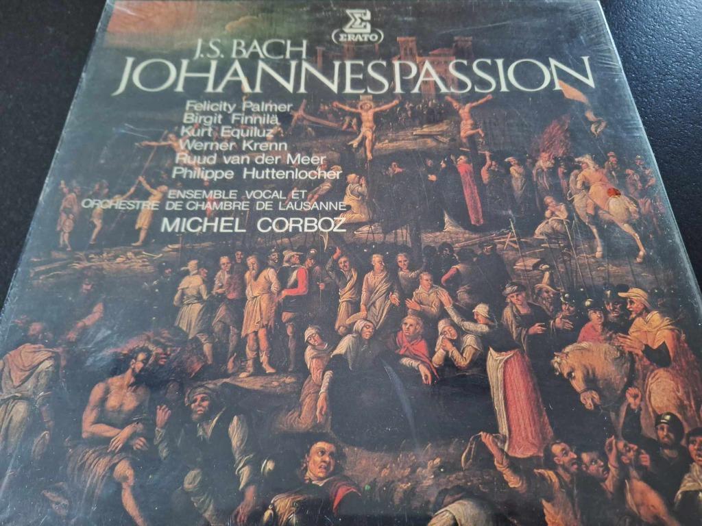 Bach / Corboz - Johannes Passion Box 3 x Lp's New & Sealed, 12 pouces, Baroque, Enlèvement ou Envoi, Chant