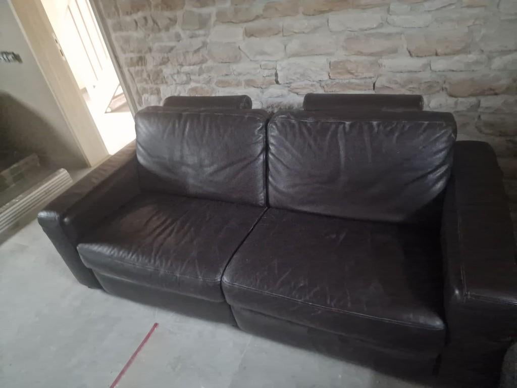 Siège de luxe 100 % cuir, Maison & Meubles, 100 à 125 cm, 200 à 250 cm, Luxe, Banc droit