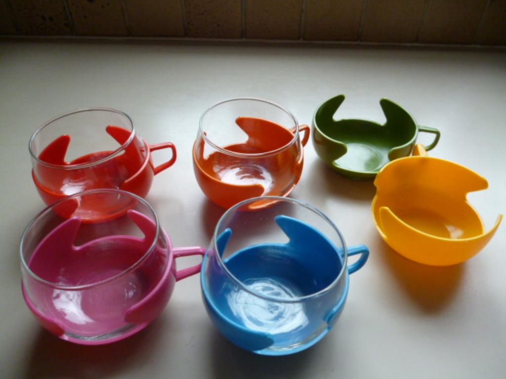 Vintage koffie- of theetassen, Enlèvement, Comme neuf