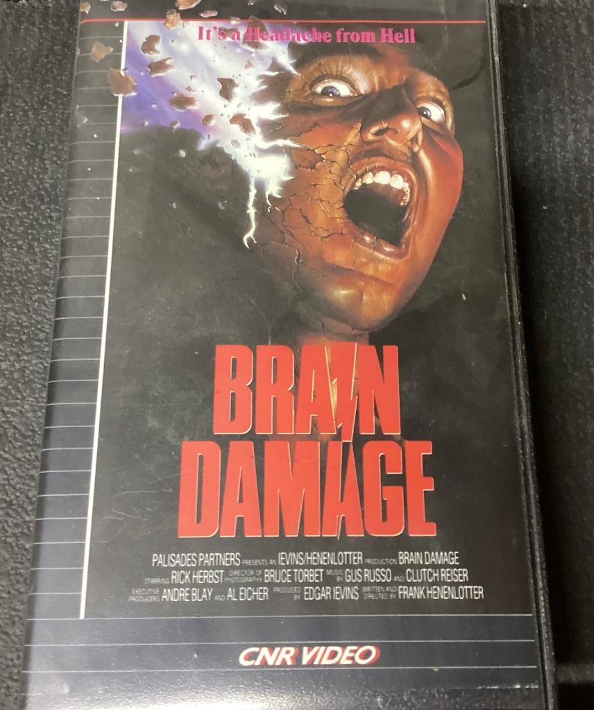 Vhs cassette Brain Damage, Enlèvement ou Envoi, Horreur