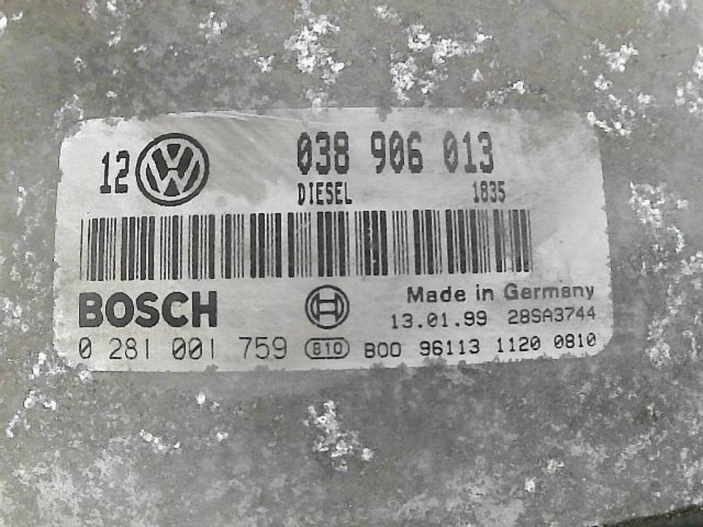 Boitier moteur Volkswagen Bora 1.9SDi  038906013 (622), Enlèvement ou Envoi, Utilisé, Volkswagen