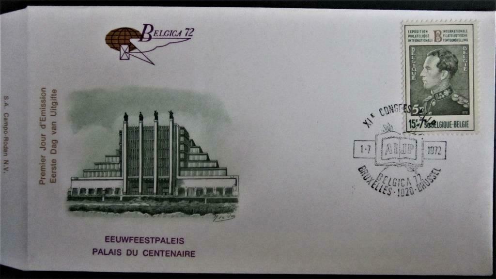 FDC- NR. 1634- KONING ALBERT I, Ophalen of Verzenden, Gestempeld, Koningshuis