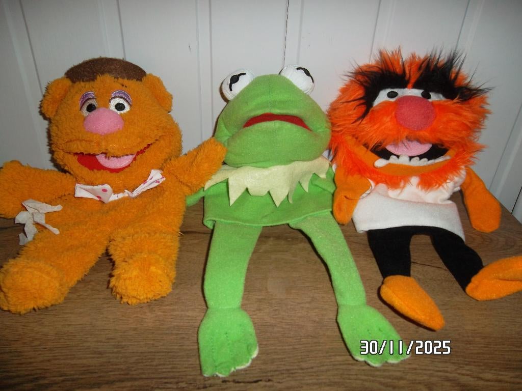 MUPPETS - 3 handpoppen, Ophalen of Verzenden, Gebruikt