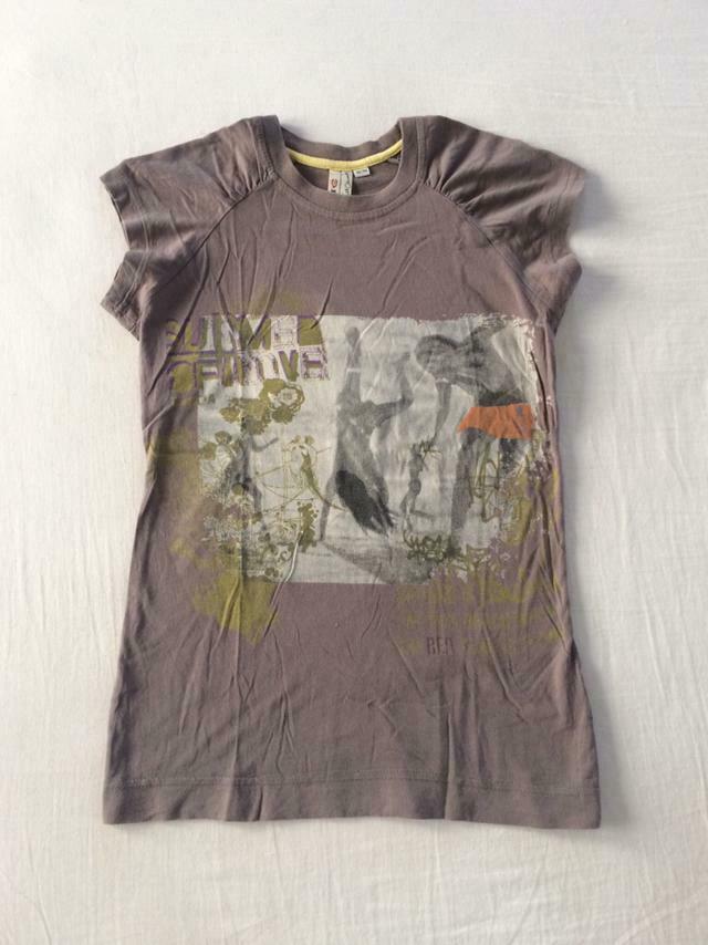 t-shirt García 140 146 beach print, Gebruikt, Meisje, Ophalen of Verzenden, Shirt of Longsleeve