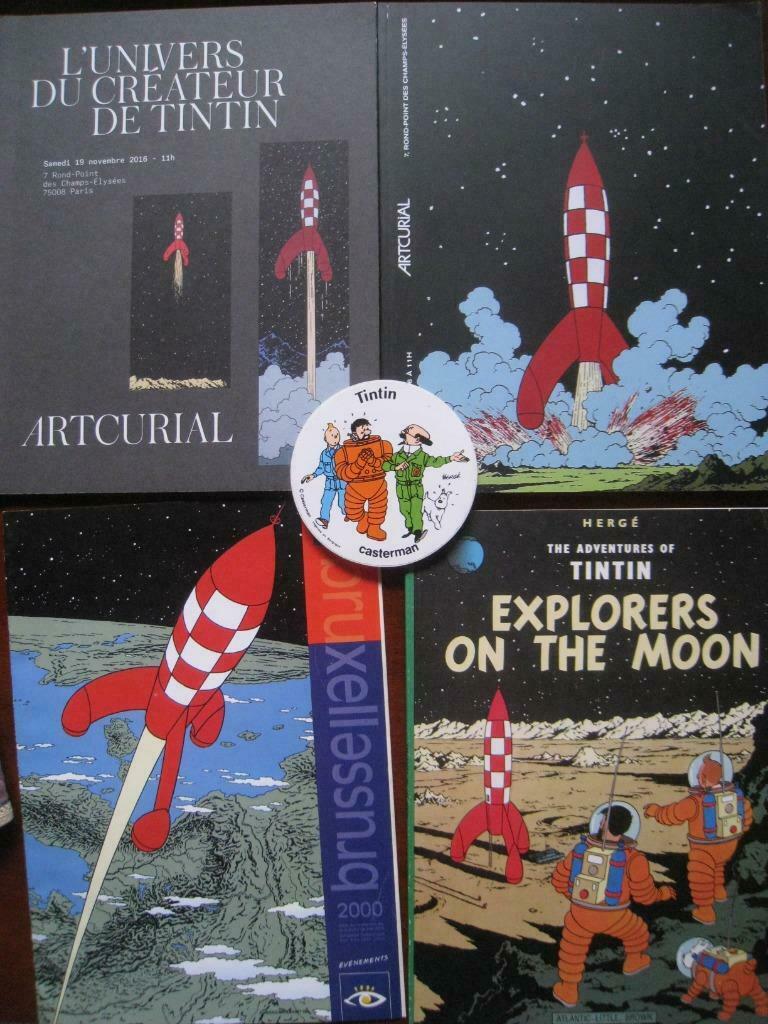 HERGE TINTIN LA LUNE BD, Plusieurs BD, Enlèvement ou Envoi, Neuf