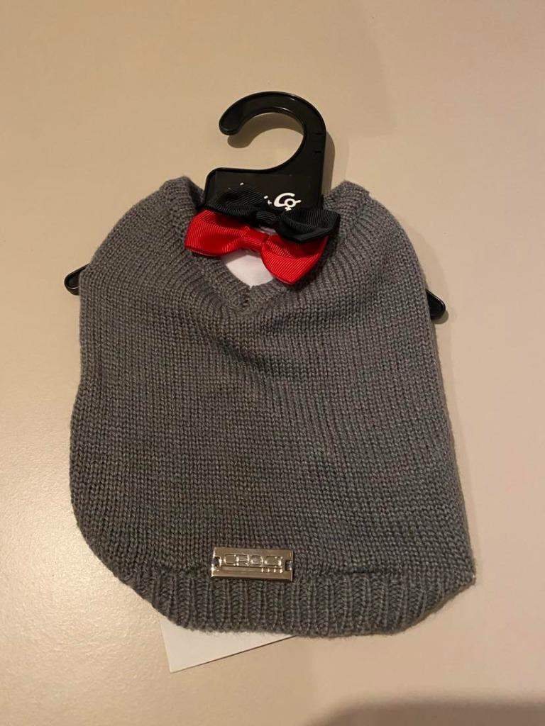 Sjiek truitje met 2 strikjes van het merk Croci aan outletpr, Animaux & Accessoires, Vêtements pour chiens, Enlèvement ou Envoi